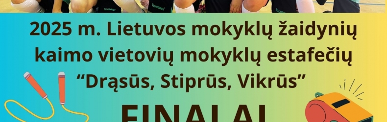 2024-2025 m.m. Lietuvos mokyklų žaidynių kaimo vietovių mokyklų 