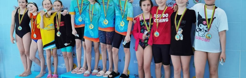 2025-04-11 d. Šilalės sporto mokyklos plaukikai dalyvavo plaukimo varžybose Šiauliuose - Vaikų plaukimo fiesta 2025