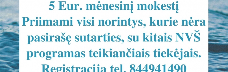 Kviečiame registruotis į NVŠ būrelį baseine!