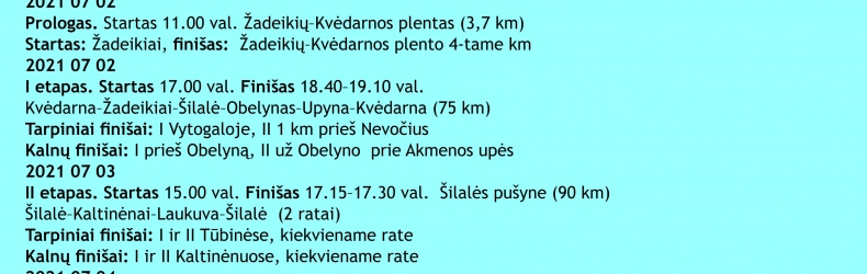 XXIV tarptautinės dviratininkų lenktynės R. Navardausko taurė - 2021