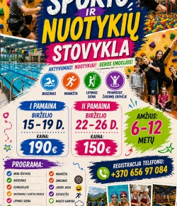 Nuotrauka Kviečiame registruotis į vasaros stovyklą