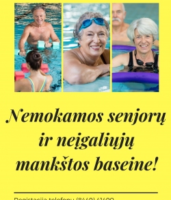 Startuoja projektas Senjorų ir neįgaliųjų fizinio aktyvumo skatinimas!